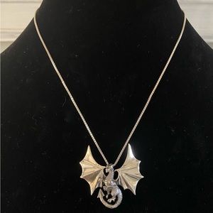 Mother of Dragons sterling silver chain necklace pendent